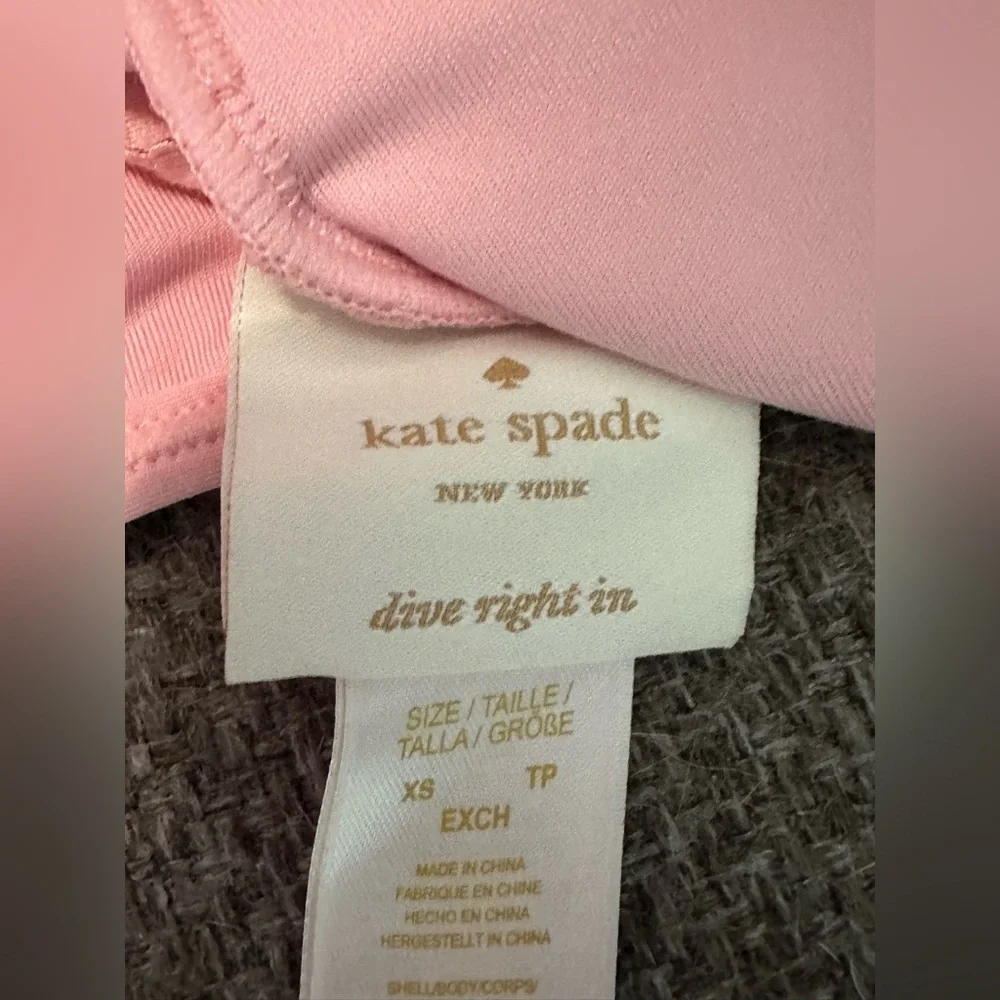 NWT Kate Spade Hey Sunshine Light Pink One Piece Swimsuit‎ - Size XS